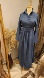 فستان بزراير صيفي