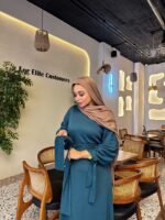 ⁦فستان شتوي ماتريال ريب ليكرا⁩ - الصورة ⁦2⁩