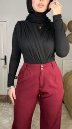 ⁦بنطلون كلاسيك وايد ليج⁩ - الصورة ⁦4⁩