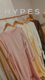 فستان ماتريال كتان مستورد