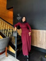 ⁦فستان ريب بقصة مميزه⁩ - الصورة ⁦2⁩